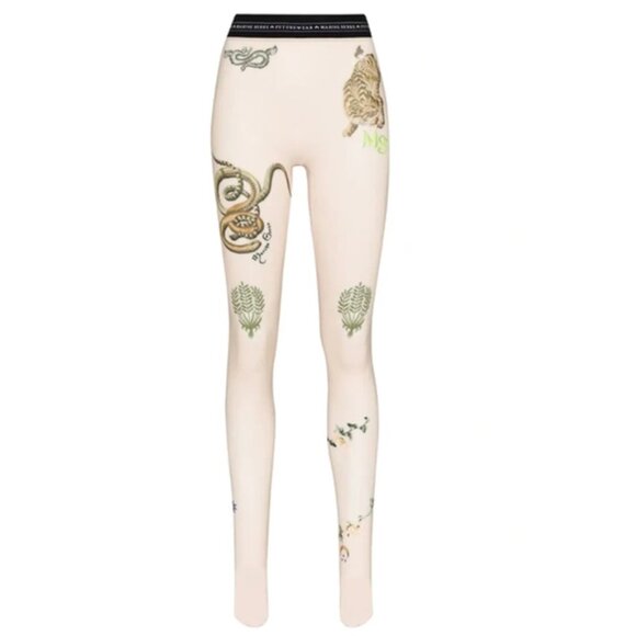Marine Serre Tattoo Printed Leggings